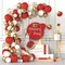 Red and Gold Balloon Garland Kit, 100 Pack Red and Gold Balloons White Gold Confetti Latex Balloons